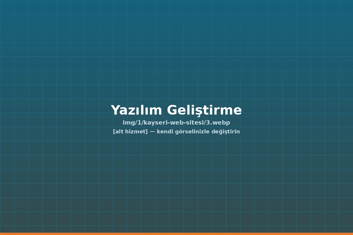 Bayi, saha ve sipariş portalı — kayseri özel yazılım | ACC Teknoloji Kayseri
