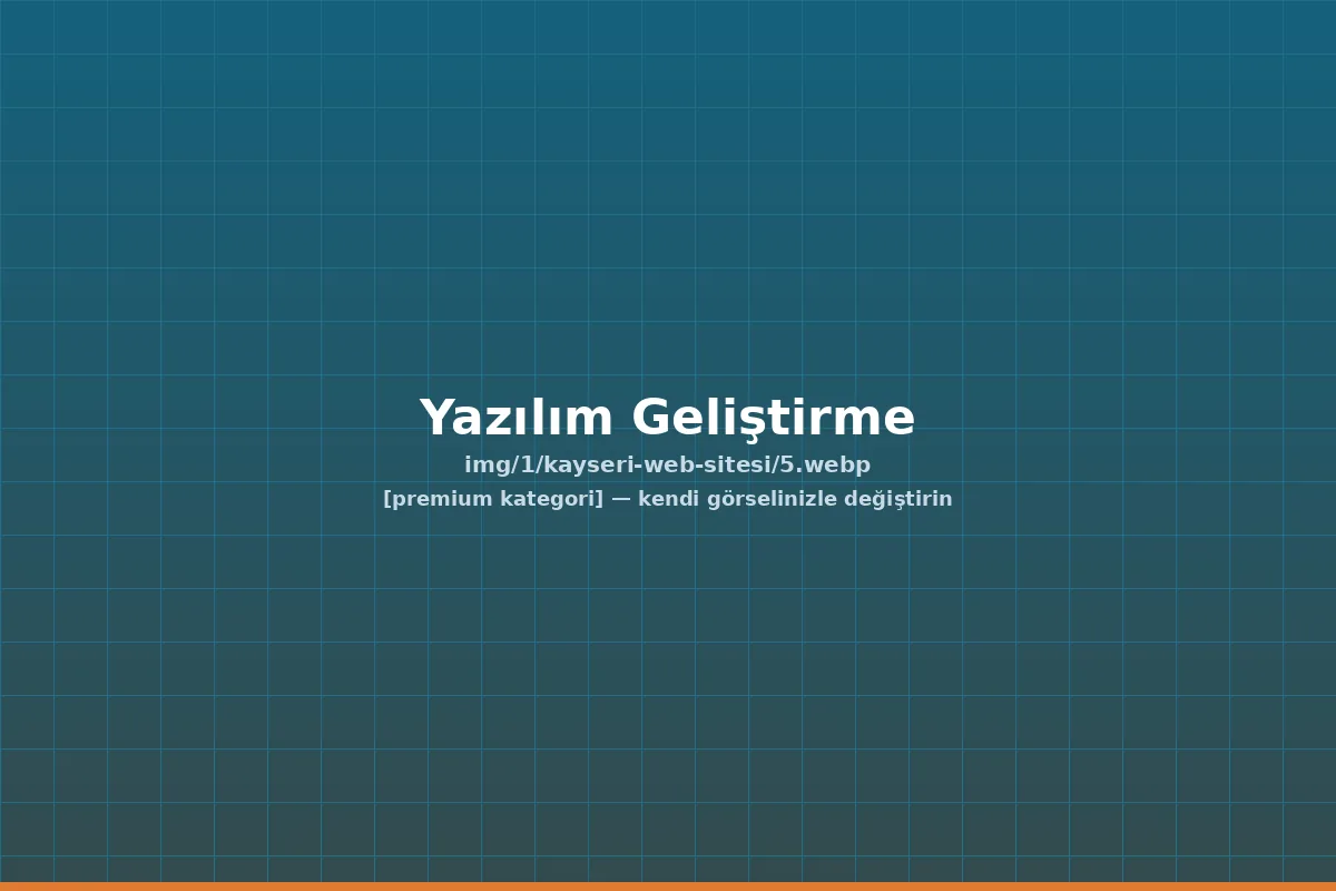 kayseri özel yazılım çözümleri — Yazılım Geliştirme | ACC Teknoloji Kayseri