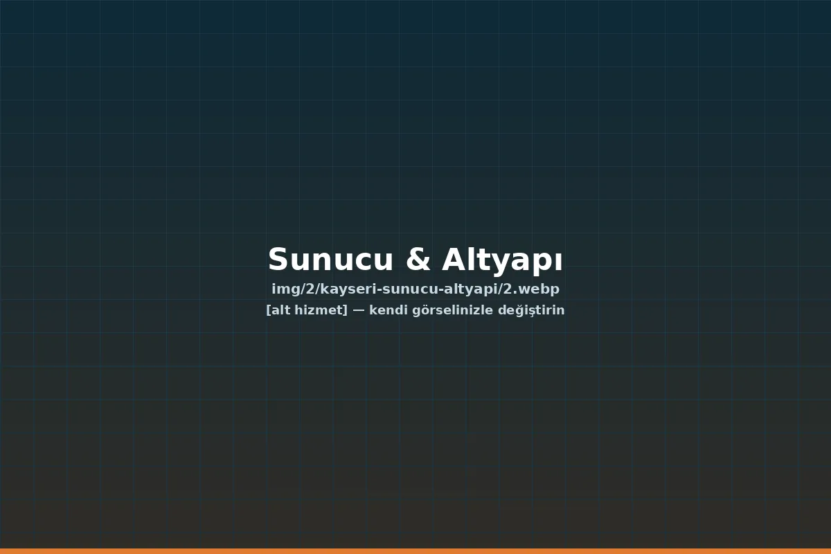 Sunucu kurulumu ve taşıma — kayseri sunucu kurulumu | ACC Teknoloji Kayseri