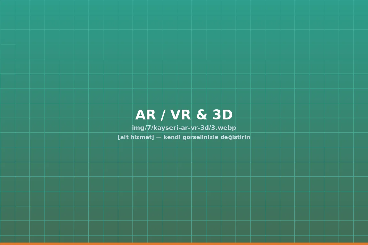 Dijital ikiz ve 3D tesis — kayseri artırılmış gerçeklik | ACC Teknoloji Kayseri