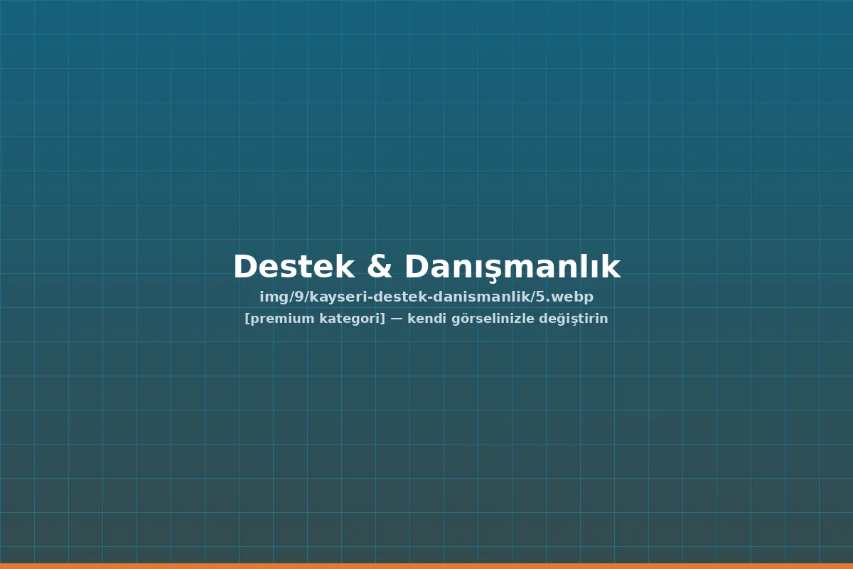 kayseri dijital dönüşüm çözümleri — Destek & Danışmanlık | ACC Teknoloji Kayseri